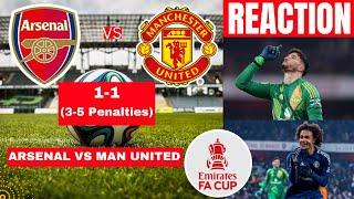 Arsenal vs Manchester United 1-1 (3-5 Penalties) Live FA Cup Football Match Score Highlights Gunners