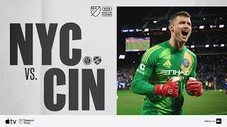 New York City FC vs. FC Cincinnati | Audi 2024 MLS Cup Playoffs | Full Match Highlights