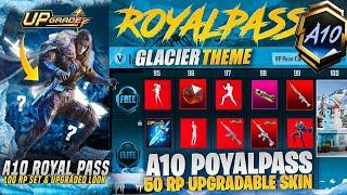  A10 Royal Pass Glacier Upgradable & 100 RP First Look | A10 RP Is Here  | PUBGM