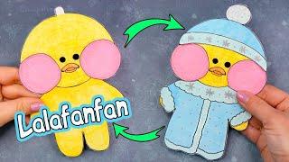 DIY Lalafanfan PAPER DUCK / How to draw a duck  Lalafafan and clothes