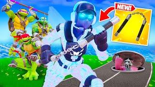 How I Became a TEENAGE MUTANT NINJA TURTLE! (fortnite update)