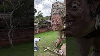 Ogoh-Ogoh Banjar Kelodan Tampak Siring Masih di PAJANG! Serem Bisa Bikin Kagetin Pengendara Malam