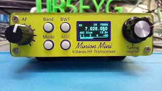 Checking the operation of CW in the transceiver QRPver DC-3001 (Minion Mini)