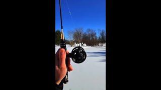 that fish was like "hello, how are you this fine day?"  #icefishing #fishing #fish #reel