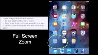 Apple iPad Zoom Accessibility Control