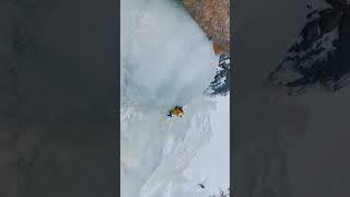 Incredible footage of ice climbing from the Barskoon Waterfall in Kyrgyzstan | Jasa Universe