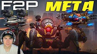 Best 'Free To Play' Hangar Possible In WR... F2P Death Squad Outperforms Meta | War Robots