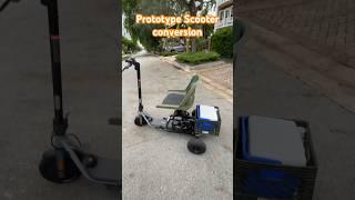 Segway scooter 4 wheels seating conversion prototype #scooter #seating #segway #inventions