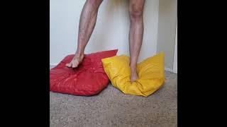 Feet Trample Leather Pillows