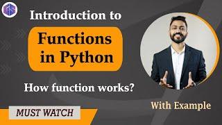 Lec-39: Function in Python | How Function works | Python for beginners