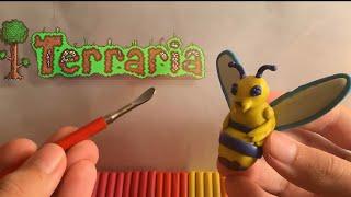 ТЕРРАРИЯ ИЗ ПЛАСТИЛИНА ЛЕПИМ КОРОЛЕВУ ПЧЁЛ/TERRARIA DIY 2 ЧАСТЬ