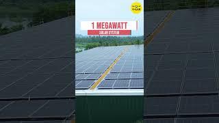 1 Megawatt industrial solar power plant | LONGi Solar Modules
