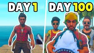 I Played 100 Days of Raft with Friends!