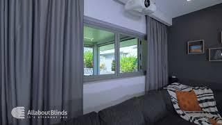 Motorised Media Room Curtains