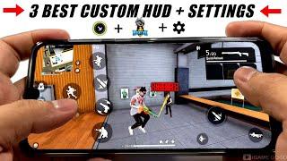 Free Fire Best Control Settings Full Details  [ One Tap Custom HUD ] Headshot Setting Free Fire"