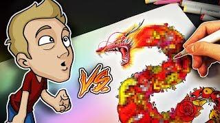 ART OF WAR! (Draw With Jazza Vs. Vexx)