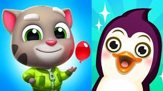 Talking Tom Splash Force vs Super Penguins Android iOS Games - Trainghiemgame