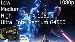 Star Wars Battlefront 2 [PC] Test FPS Low/Medium/High/Ultra with GTX 1050 Ti & Intel Pentium G4560