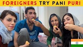 Foreigner Family’s Reaction to Spicy Indian Pani Puri!Indian Persian Couple