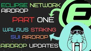 Eclipse Airdrop -- Part 1 || Walrus Staking -- Sui Airdrop || Tomarket Airdrop || Updates |