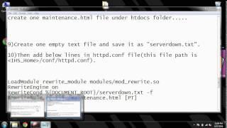Configuring a temporary 'Site Down For Maintenance' page in IBM HTTP Server on windows