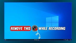 Hide OBS from Taskbar while Recording