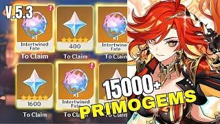 HOW CAN YOU GET FREE PRIMOGEMS IN 5.3 PATCH | Genshin Impact