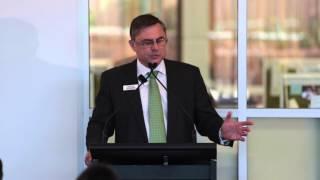 The Shepherd Centre CEO Jim Hungerford thanks the parents and children who graduated in 2014