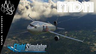 Microsoft Flight Simulator | SKYSIMULATIONS MD-11 | First Look Review, Full flight from BDL to EWR