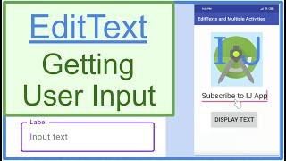 #1 Getting User Input with EditText