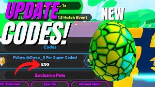 *NEW* UPDATE! EGG* CODES* [️SPY!]  Tapping Legends X ROBLOX