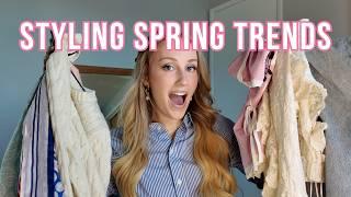 Styling Spring Fashion Trends 2025 (with the clothes already in my closet)