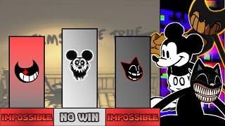 Bendy VS Mickey Mouse VS Cartoon Cat Power Levels [FNF]