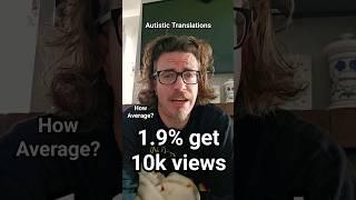 Autistic Translations: 1.9% get 10k views #WaltonBigfootJames #autism #cptsd #short #shorts #turvy