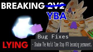 So they added Dark mode to YBA…(Breaking 2v2's)