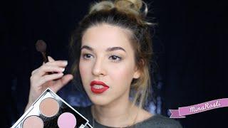 No Falsies Makeup with Bold Red Lip || Gwen Stefani x Urban Decay Blush and Lipstick