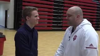 IU Sports Media - Wilkinson Hall walkthrough with head volleyball coach Steve Aird