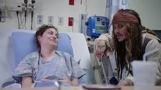 Johnny Depp as “Captain Jack Sparrow” sails into Vancouver to visit patients at BCCH [FULL VIDEO}