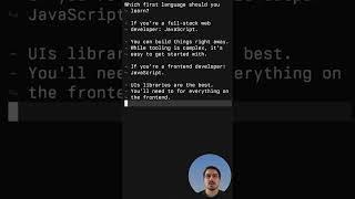 Best first language to learn #coding #programming #webdevelopment #go #golang #javascript