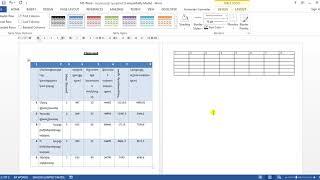 MS Word - Աղյուսակի կազմում - Table - Таблица