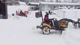 Sequim homeowners dig out of two feet of snow