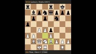Glenn C Flear vs Sheila Jackson • EUROPEAN SENIOR TEAM CHESS CHAMPIONSHIP   50+ • Round 2