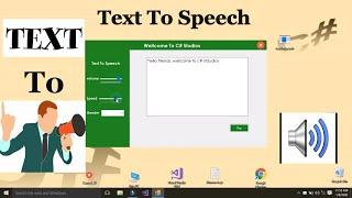 How to make text to speech win form project in C#