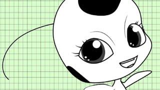 как нарисовать тикки Леди Баг/how to draw tikki Lady Bug