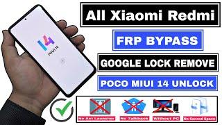 Xiaomi Redmi MIUI 14 FRP Bypass Android 13/All Redmi MIUI 14 FRP Bypass Without PC |POCO MIUI 14 FRP