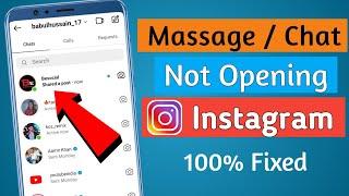 Instagram massage not opening | Insta Chats open नहीं हो रहा है