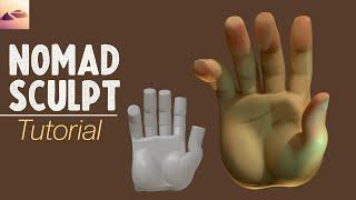 How to Sculpt a HAND in Nomad Sculpt 4K Tutorial