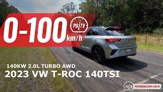 2023 Volkswagen T-Roc 140TSI R-Line 0-100km/h & engine sound