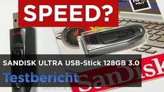 SanDisk Ultra 128GB USB-Stick USB 3.0 im Test - Lese- und Schreibgeschwindigkeit