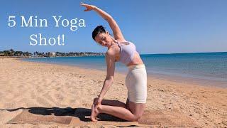5 Min Full Body Yoga Shot | Deep and Quick Stretching Routine (Do it twice if you’ve got time!)
